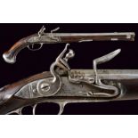 A very rare 1731 model flintlock pistol for the Garde du Corps du Roi signed Jourjon