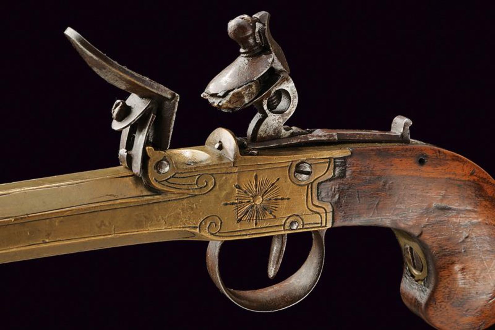 A naval flintlock pocket pistol - Bild 2 aus 4