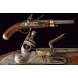 A 1786 model navy flintlock pistol