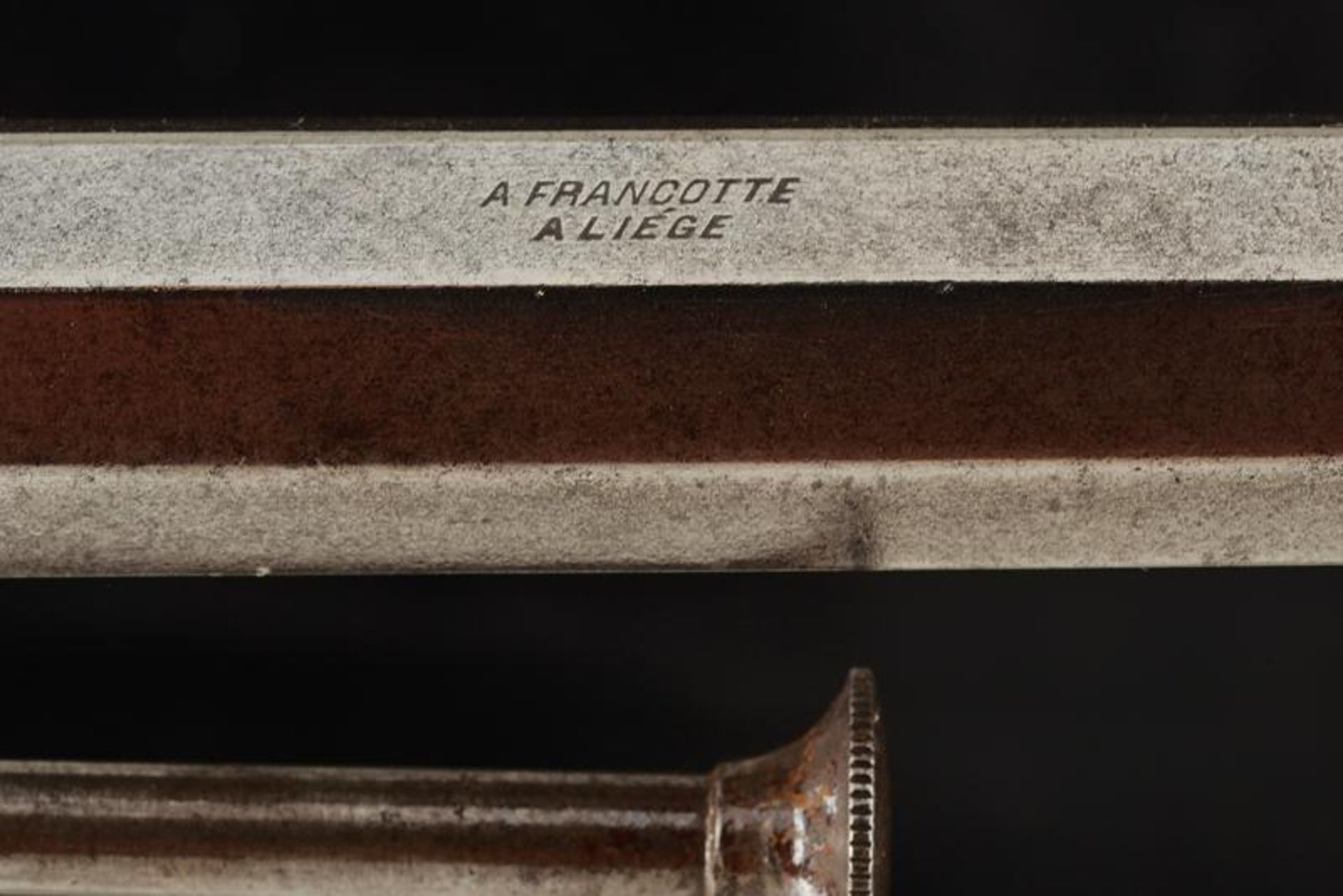 A rare Lefaucheux pin fire revolver with brass frame - Bild 4 aus 5