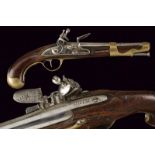 A very rare and early 1763 model cavalry flintlock shortened pistol