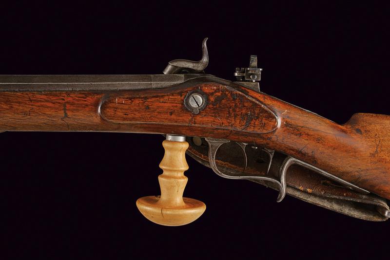 A 1851 model federal percussion carbine with diopter sight - Image 4 of 7