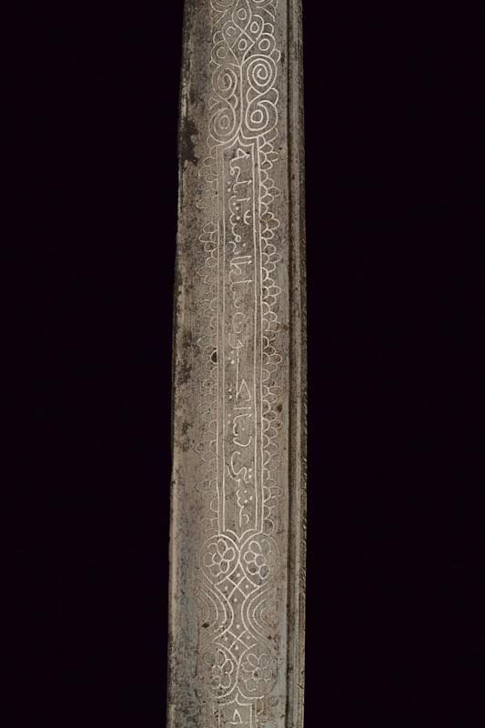 A fine silver mounted yatagan - Image 10 of 13