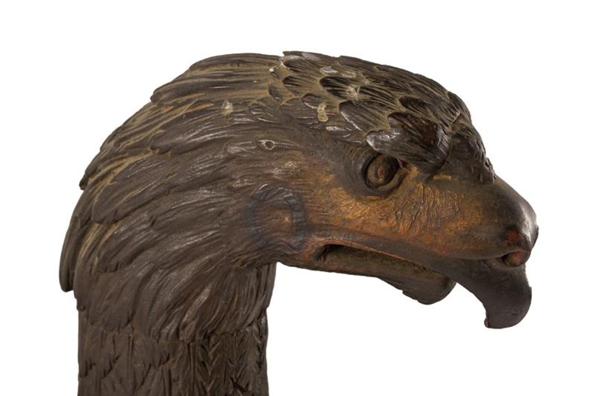 A big wooden sculpture of eagle - Image 2 of 5