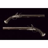 A pair of military flintlock pistol signed Bonnat