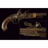 An 1822 model flintlock pistol
