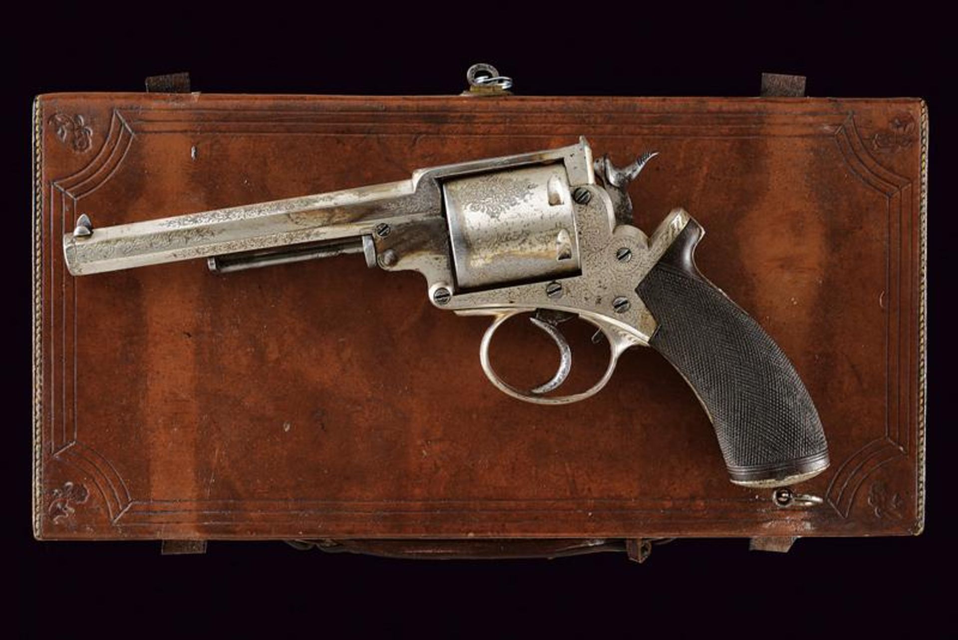 A rare cased Adams center fire revolver - Bild 4 aus 12