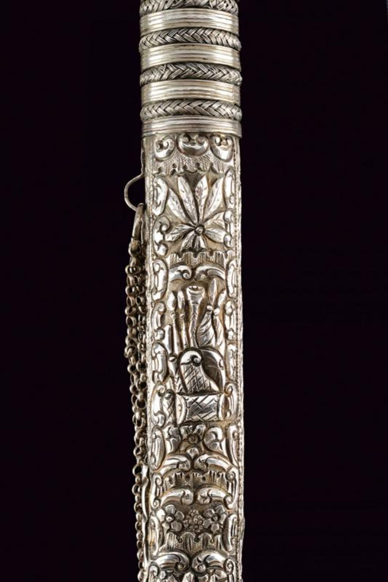 A very fine silver mounted knife - Image 7 of 9