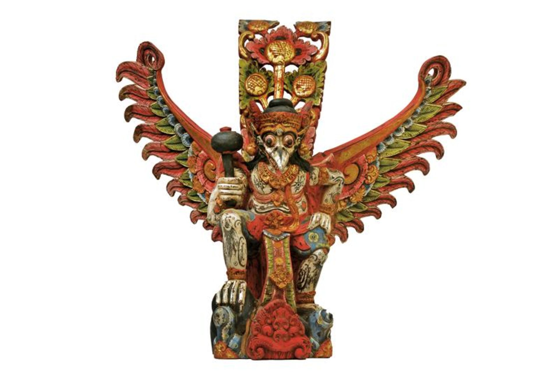 A kris stand depicting Garuda - Image 2 of 9