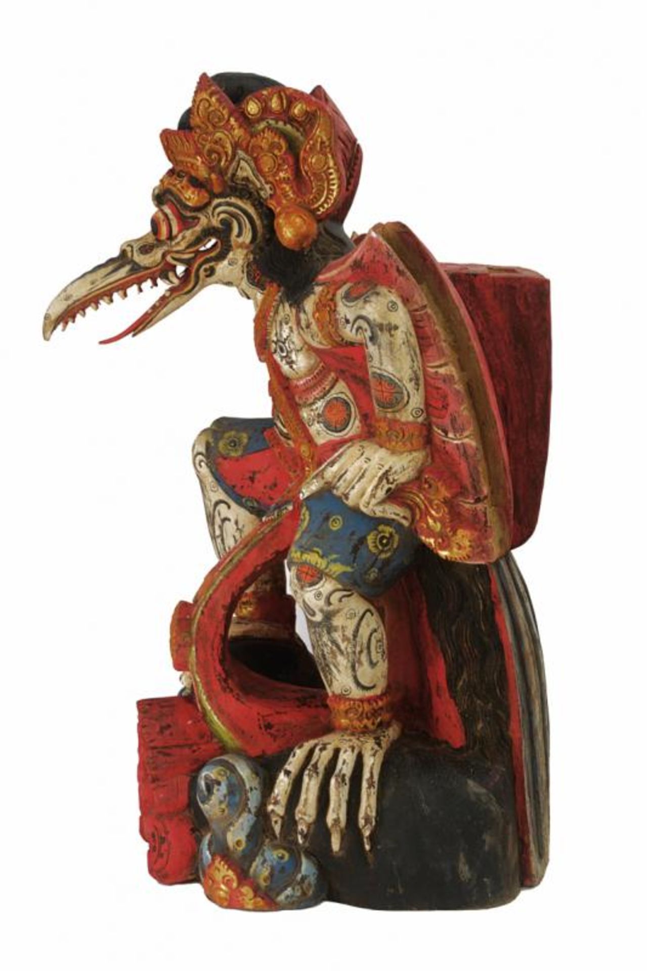A kris stand depicting Garuda - Image 7 of 9