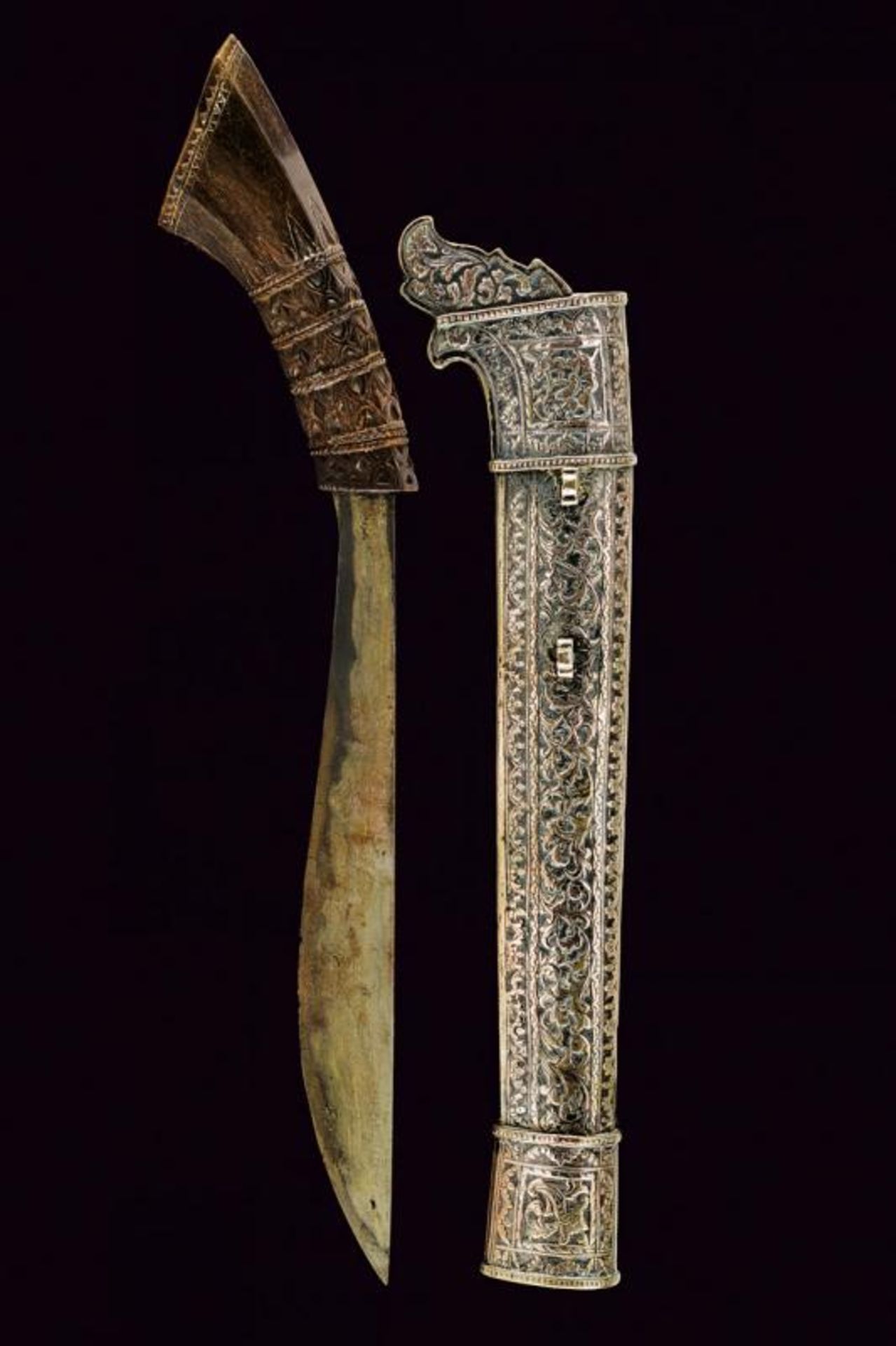 A knife with silver mounts - Image 5 of 5