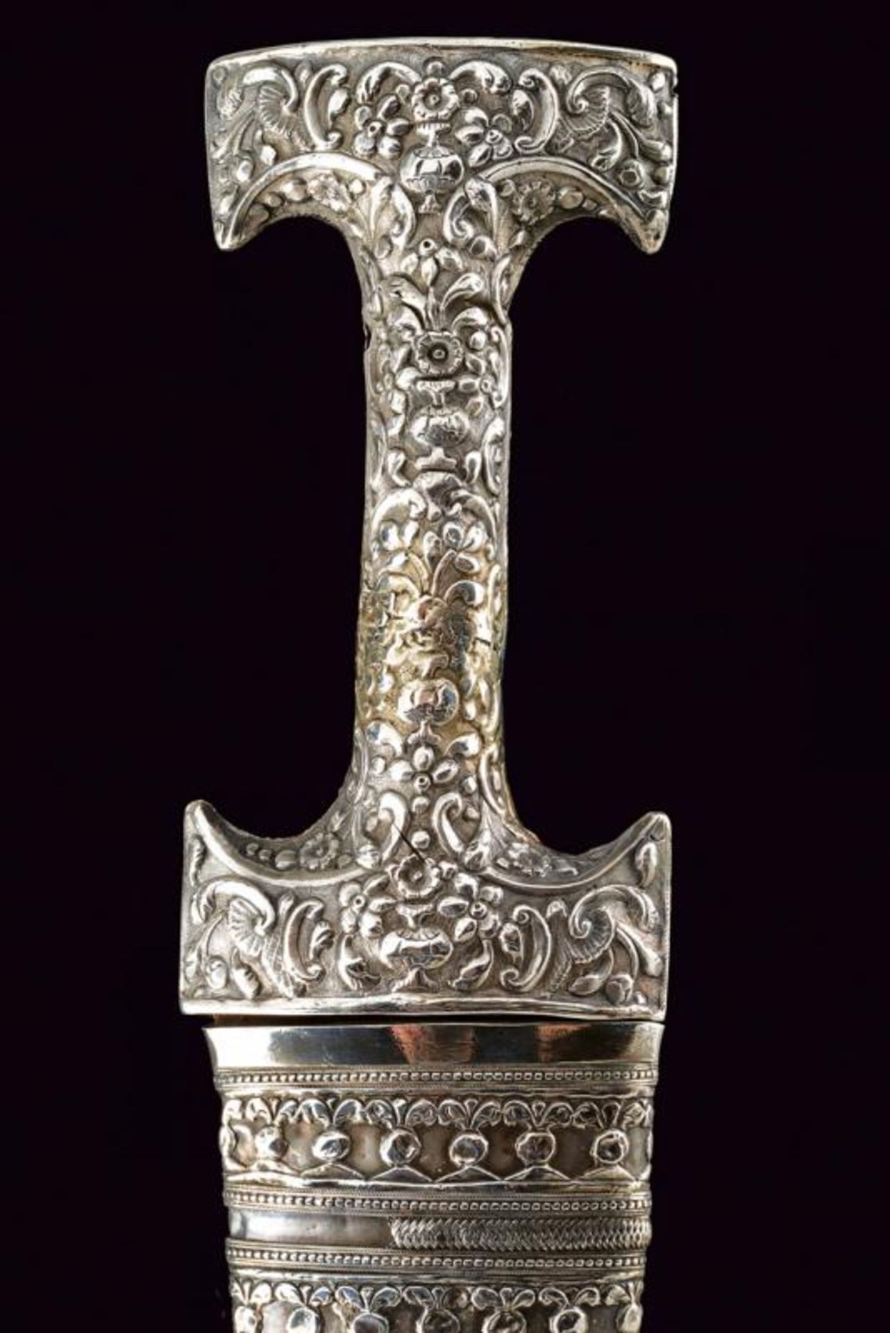 A silver mounted kandshar - Bild 2 aus 8