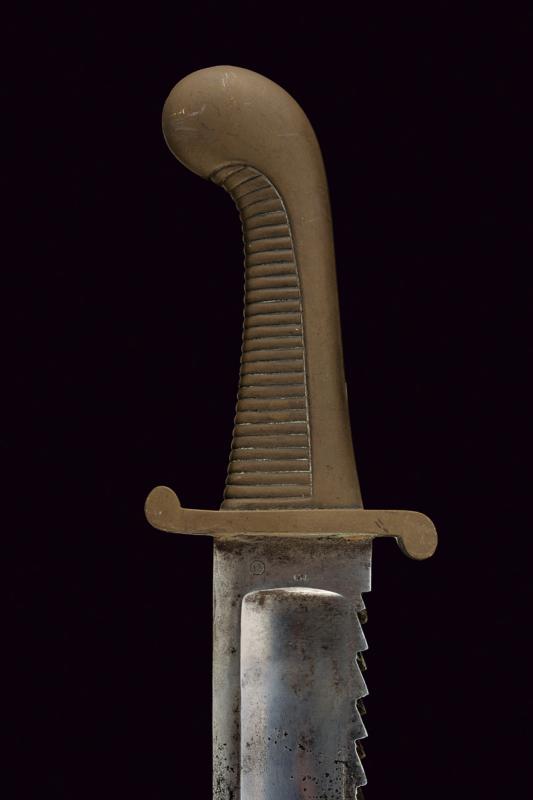 An 1827 model pioneer's short sword with saw back - Image 2 of 6