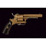 A rare brass frame and barrel pinfire revolver