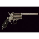 A pin fire pepperbox revolver