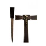 A crucifix with dagger
