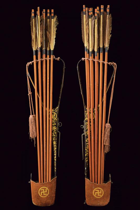 A rare set of two ebira (quivers)