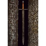 An interesting sword with artisan etching and engraving