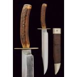 A Bowie type knife by Dixon & Sons