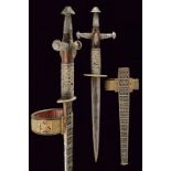 A Tuareg telek (dagger) with silver mounts