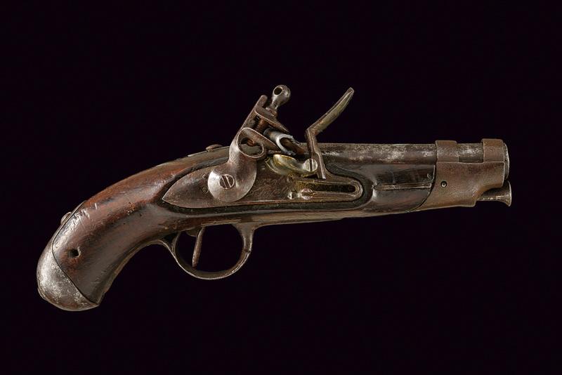 A gendarmerie flintlock pistol