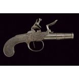 An fine iron flintlock pocket pistol