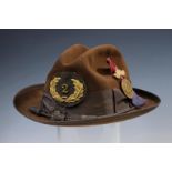 A GAR veteran's Stetson hat