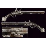 A beautiful pair of flintlock pistols in Ali Pasha style