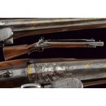 An important flintlock blunderbuss with bayonet by Vocaturo