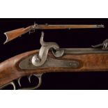 An 1851 model percussion target rifle by Herrmann
