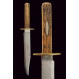 A Bowie type knife