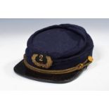 An 1872 model infantry officer's kepi of the 2nd Regiment