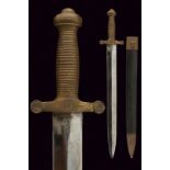 An 1848 model infantry short sword