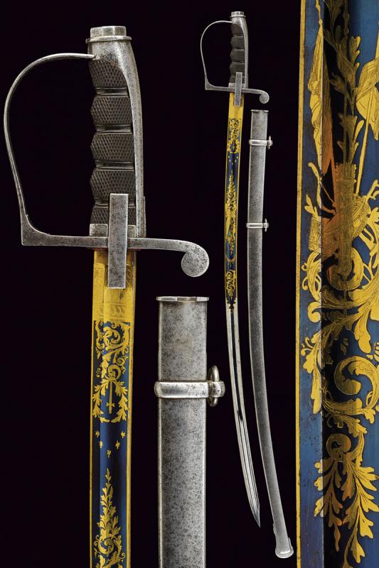 An 1855 model officer's sabre with beautiful blade