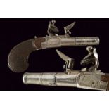 A rare flintlock pocket pistol by Lepage