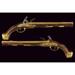 A rare pair of flintlock pistols by Daniel Thiermay from the property of the Duke of Wurttemberg