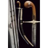 A silver mounted kilij