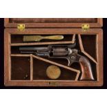 A cased Colt Model 1855 Sidehammer Pocket Revolver