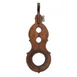 A shrew's fiddle or neck violin