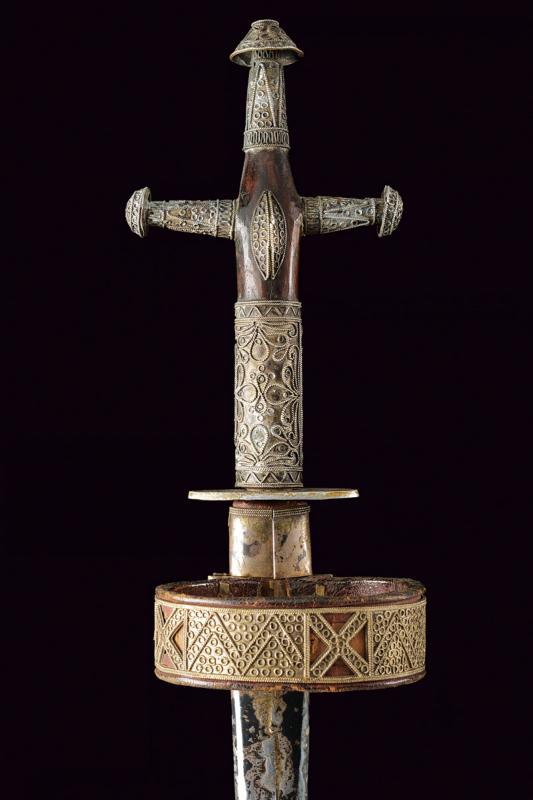 A Tuareg telek (dagger) with silver mounts - Image 3 of 7