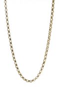 Gold belcher chain necklace, stamped 9k, approx 11.3gm Condition Report Length = 64.