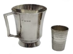 Silver mug by S Blanckensee & Son Ltd Birmingham 1937 6.