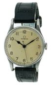 Omega WWII British Military issue stainless steel wristwatch, ref.