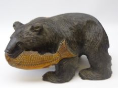 Black Forest style carved bear, L35cm Condition Report <a href='//www.