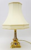 Royal Crown Derby Old Imari pattern candlestick converted to a table lamp, no.