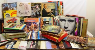 Large collection of LP's and 78 RPM records including Phil Collins 'Face Value',