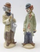 Two Lladro Clowns 'Sad Sax' no. 5471 and 'Circus Sam' no.