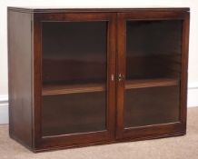 Small early 20th century mahogany table top display cabinet,