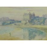 Alfred Gill (British 1897-1981): 'Scarborough South Bay in January', watercolour signed,