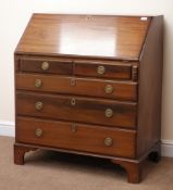 Early 20th century mahogany bureau,